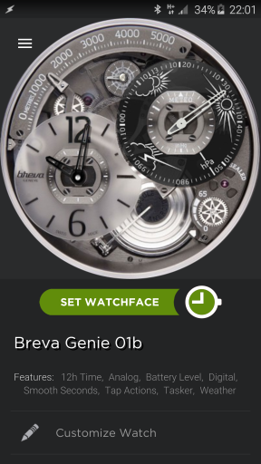 Breva Genie 01c Altimeter and Barometer watch