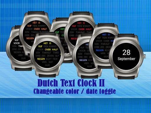 Dutch Text Clock II - Nederlandse Tekst Klok II