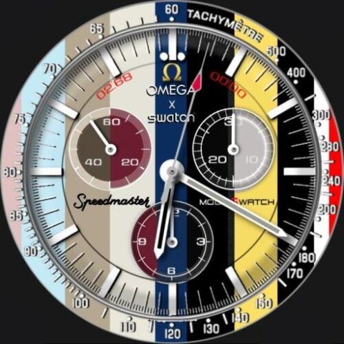 Omega X Swatch Speedmaster Moonswatch Rainbow Edition