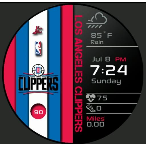 Clippers Striped Digital