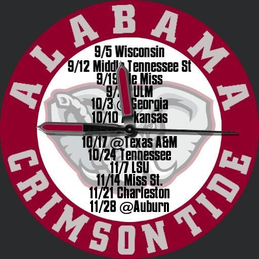 Alabama Football schedule 2015