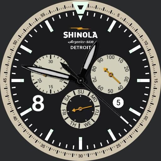 Shinola Runwell Contrast Chrono Black by QWW