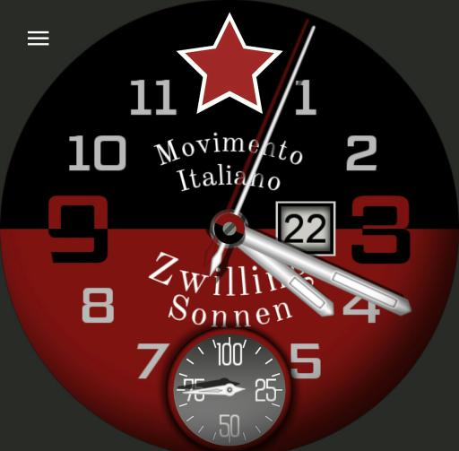 Zwilling Sonnen Red Star Movimento