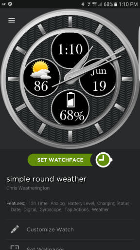 Simple Round Weather