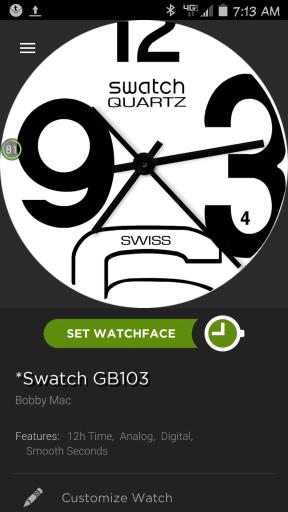 Swatch GB103 white and black
