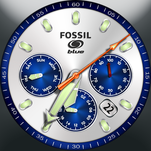 Fossil  Blue