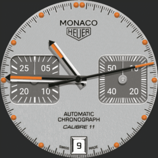 tag heuer monaco chronograph calibre 11 auto dim glow options