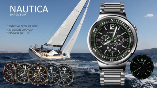 Nautica Day Date GMT Color Changer