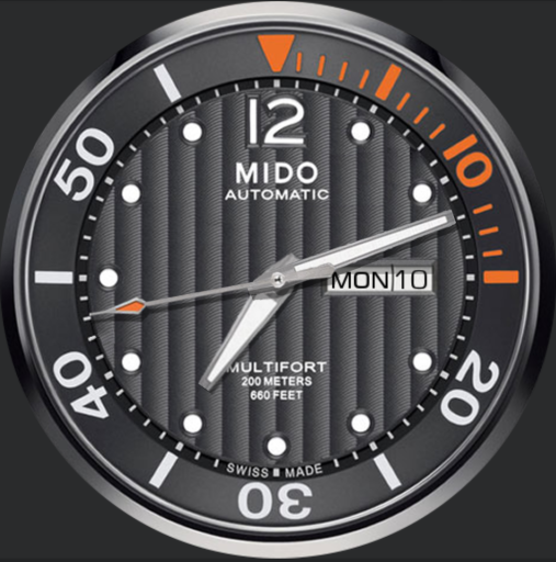 Mido Multifort Tribute Bezel