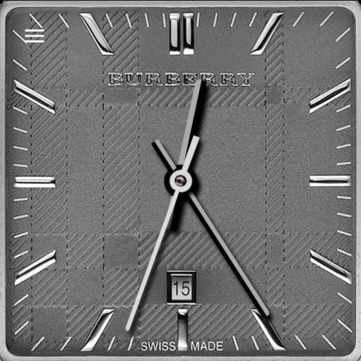 Bvrberry Silver Square Watch