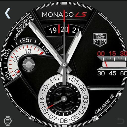 T4G Heuer Monaco LS Round Watch