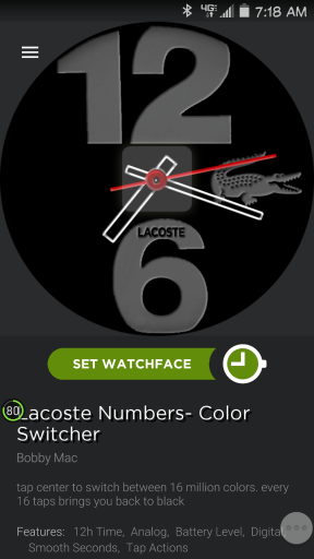 Lacoste Numbers Tribute with Color Switcher