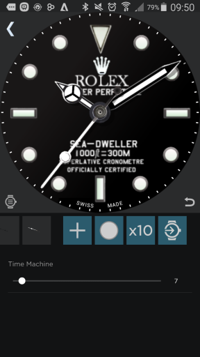 Roflex Sea-Dweller (No bezel, with dimmed mode)
