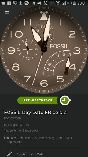 F0SSIL DAYDATE  COLOR CHANGER