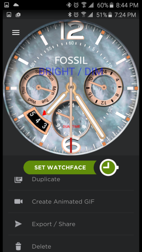 Fossil Nacre with Dim