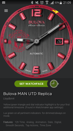 Manchester United Bulova with RSS Feed