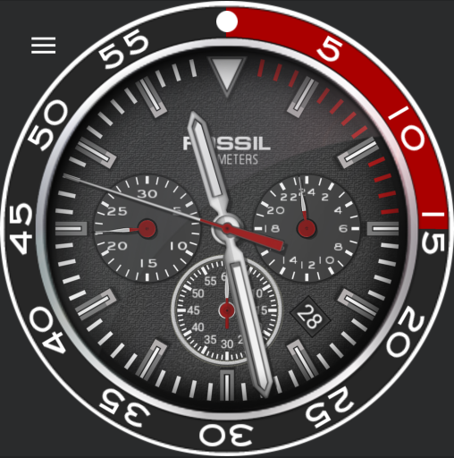 Fossil Crewmaster Sport Chronograph Red