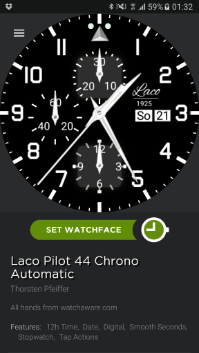 Laco Pilot 44 Chrono Automatic