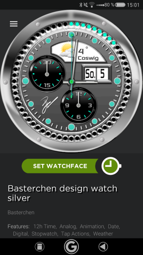 Basterchen design watch silver