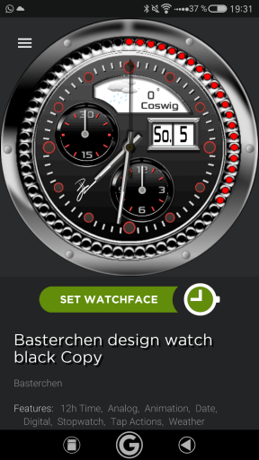 Basterchen design watch black/red