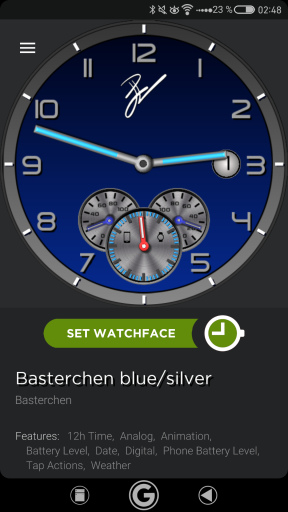 Basterchen blue/silver