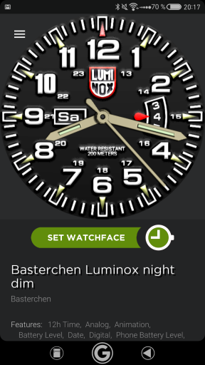 Basterchen Luminox night mode dim