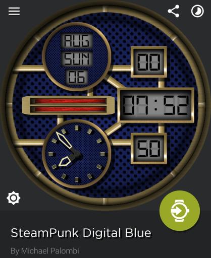 SteamPunk Digital Blue
