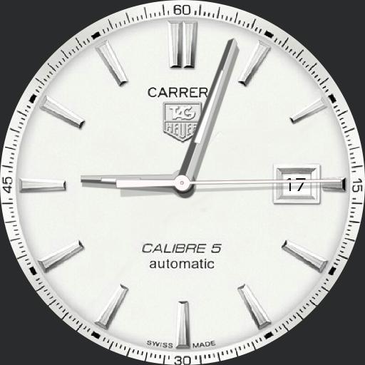 TAG HEUER silver Carrera cal 5 slo glo options