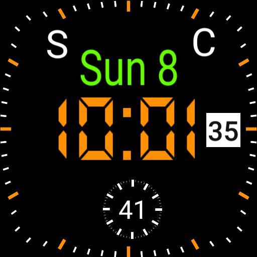 Digital Analog Orange Square
