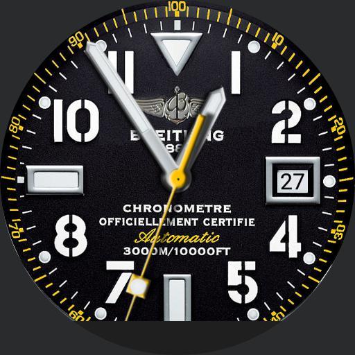 BREITLING AVENGER SEAWOLF BLACKSTEE CODE YELLOW
