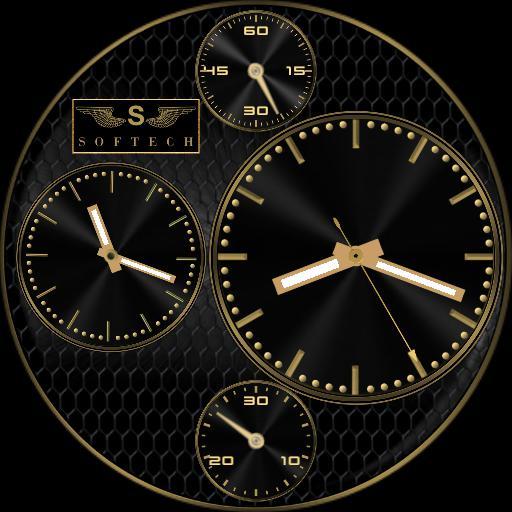 Softech Double Chronometre Black Gold