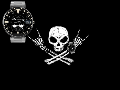 Rolex Vintage Black Skull