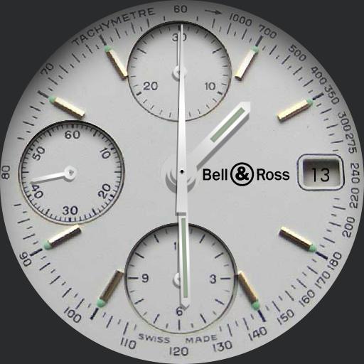 Bell and ross silver crono