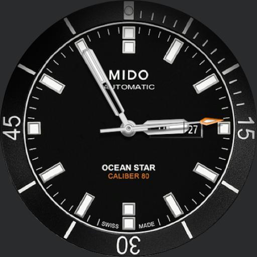 Mido ocean star calibre 80 black