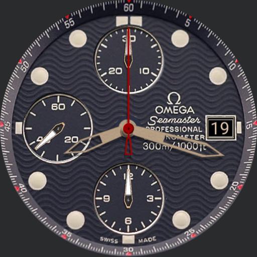 omega seamaster chronometer 300 blue