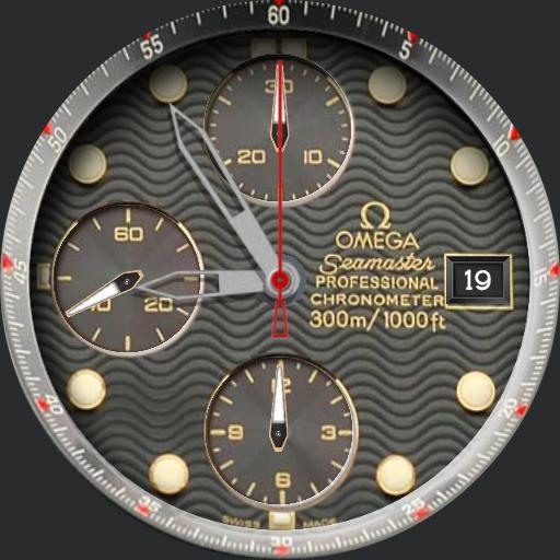 omega seamaster chronometer brown