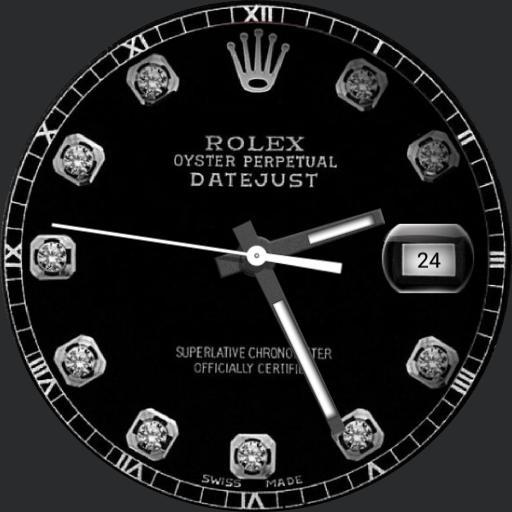 Rolex black date just diamond