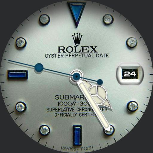 Rolex submariner blue marker