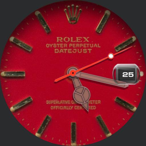 Rolex date just red