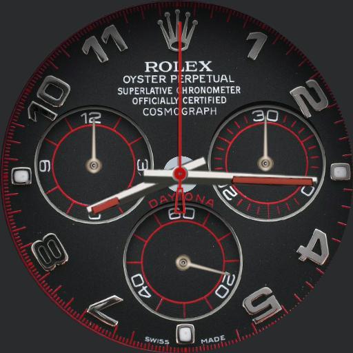 Rolex daytona chrono superlative red