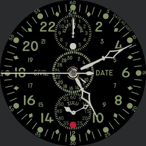 Chronoflite A10 Aircraft Clock