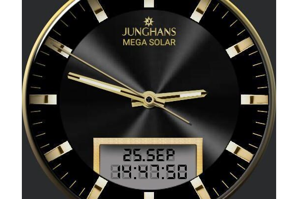 Junghans Mega Solar Black & Gold