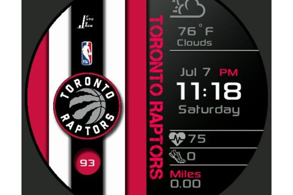 Raptors Striped Digital