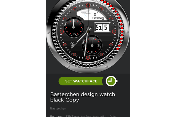 Basterchen design watch black/red