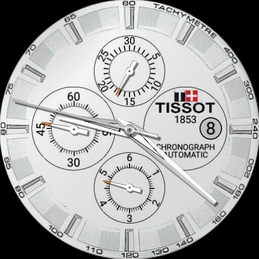 Tissot Couturier Chronograph Automatic White Dial