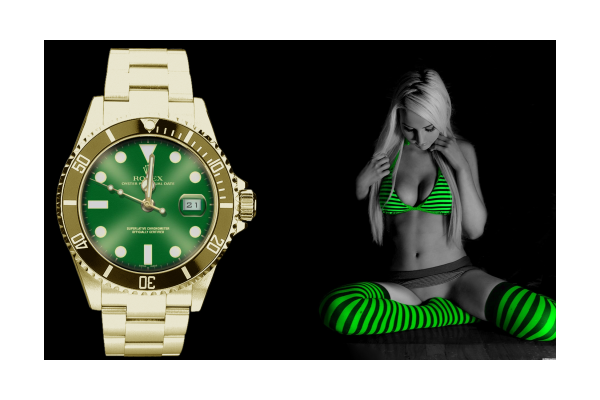 Rolex Master II Yellow Gold Green