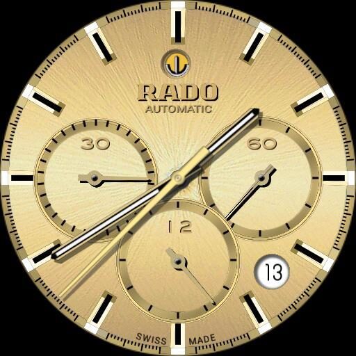 RADO HYPERCHROME Automatic Chronograph Gold Dial