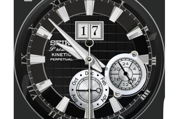 Seiko Premier Kinetic ~ Bright Silver