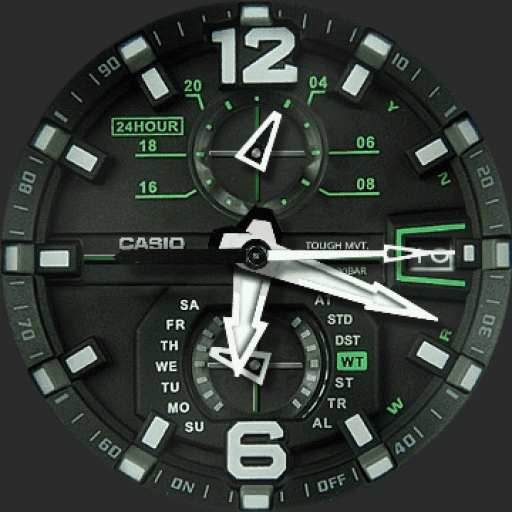 gshock gw1100 green