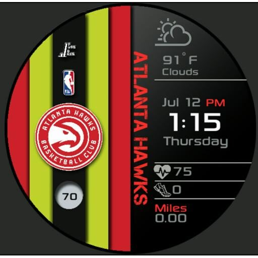Hawks Striped Digital